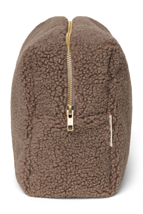 Teddy-Kosmetiktasche | Braune