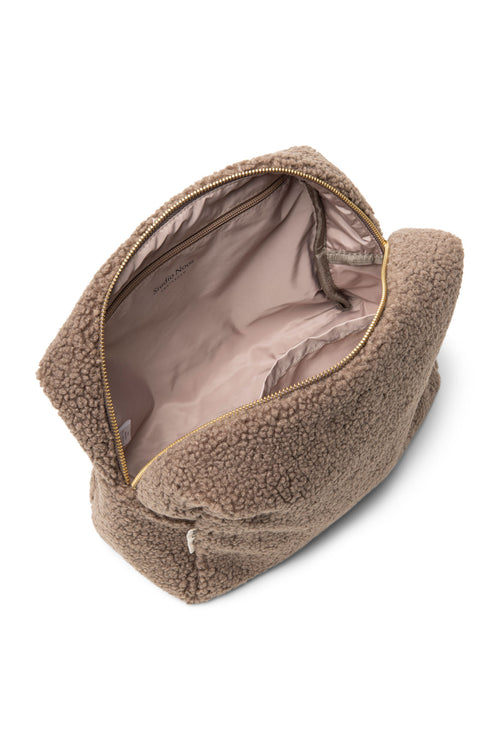 Teddy-Kosmetiktasche | Braune