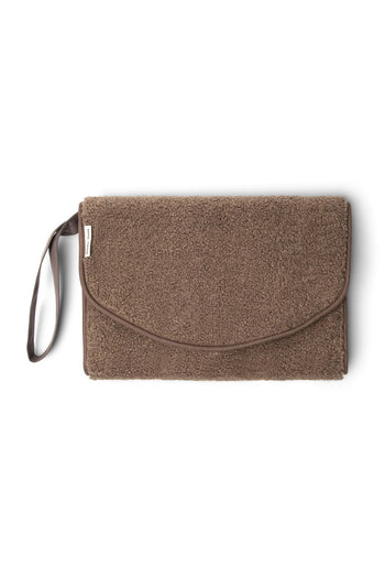 Braune Teddy Wickelunterlage