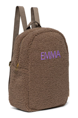 Brauner Teddy Mini-Rucksack