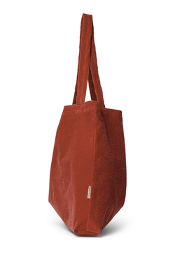 Kirsch Rote Feincord Mom-Bag