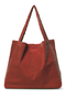 Kirsch Rote Feincord Mom-Bag