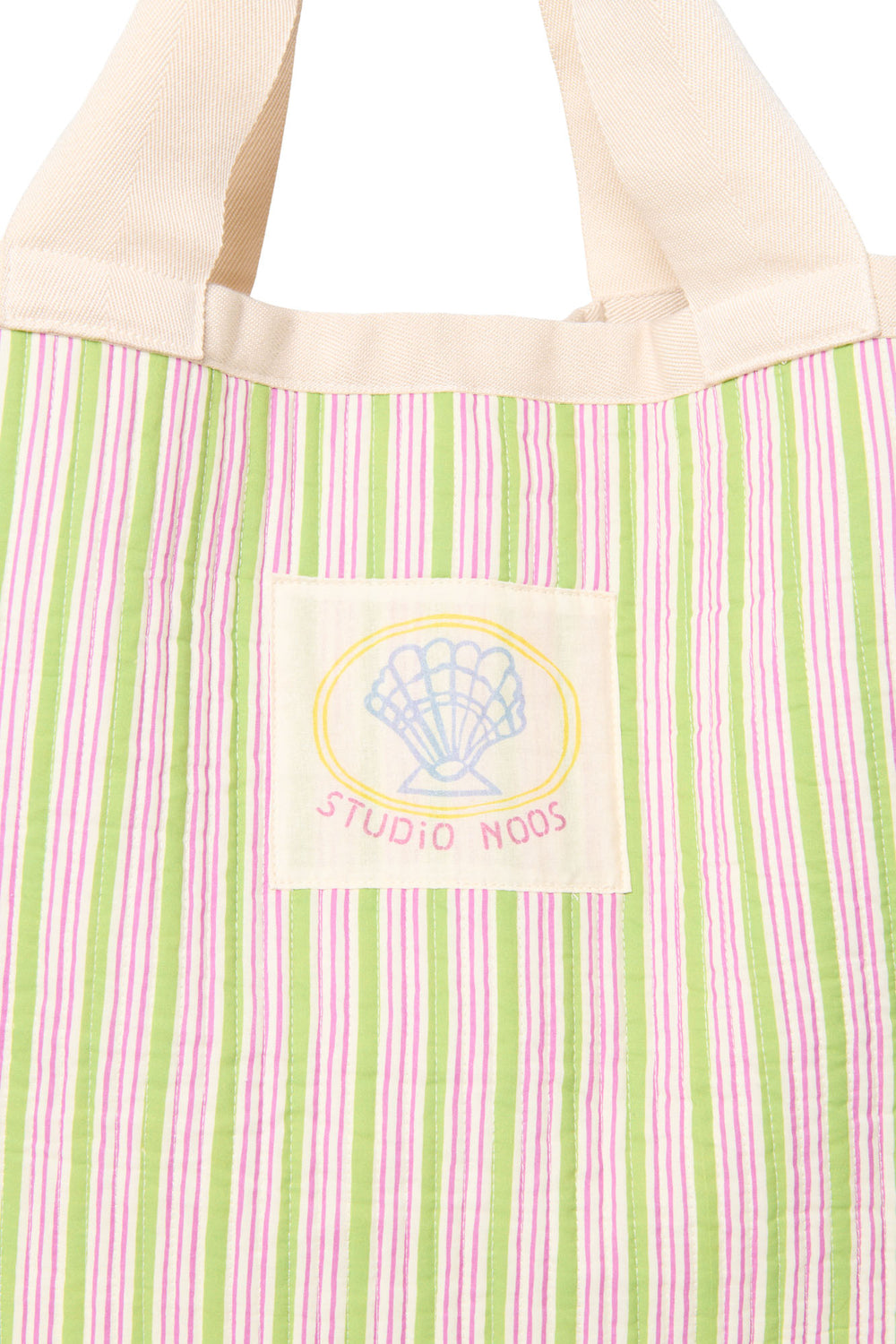 Serenity Baumwolle Gestreifte Beach Bag