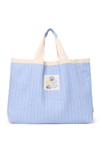 Titane Baumwolle Gestreifte Beach Bag