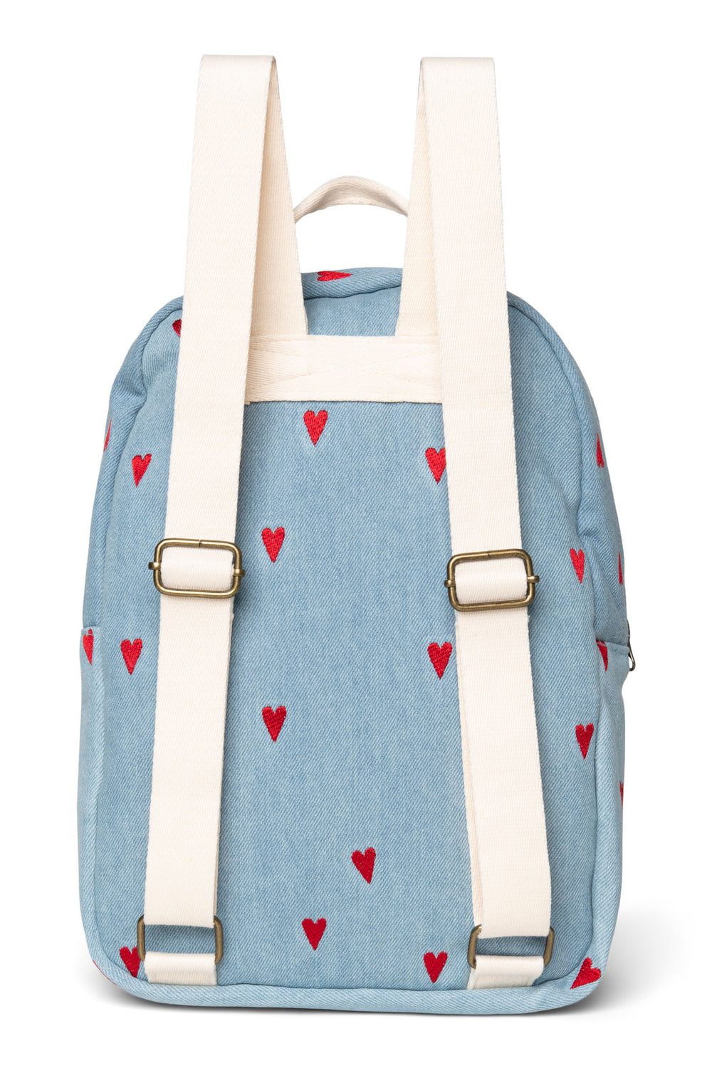 Denim Herzen MIDI-Rucksack mit Fronttasche