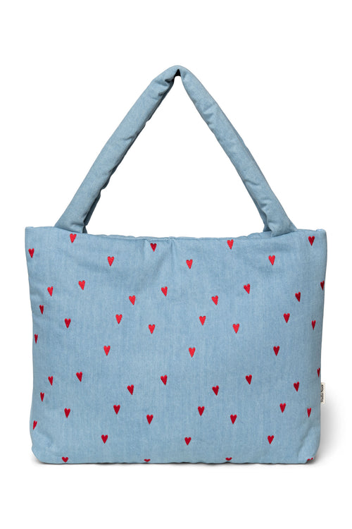 Denim Herzen Mom Bag