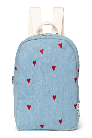 Denim Mini-Rucksack | Blau Hearts