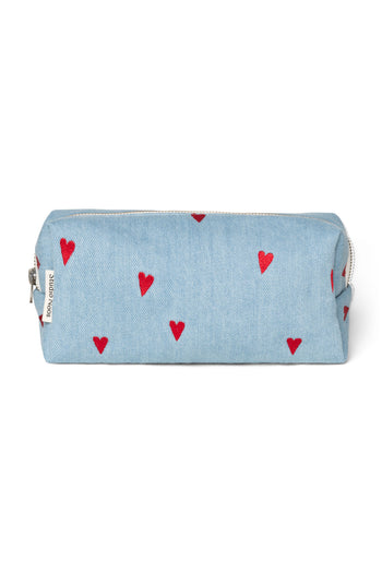 Denim-Pouch | Blau Hearts