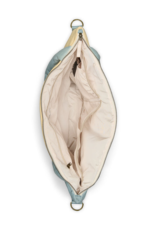 Patchwork-Wickeltasche | Denim