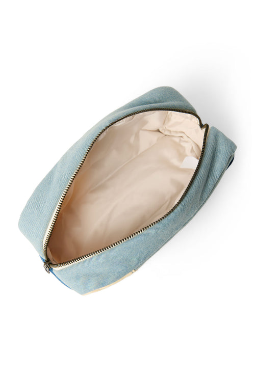 Denim Patchwork-Täschchen