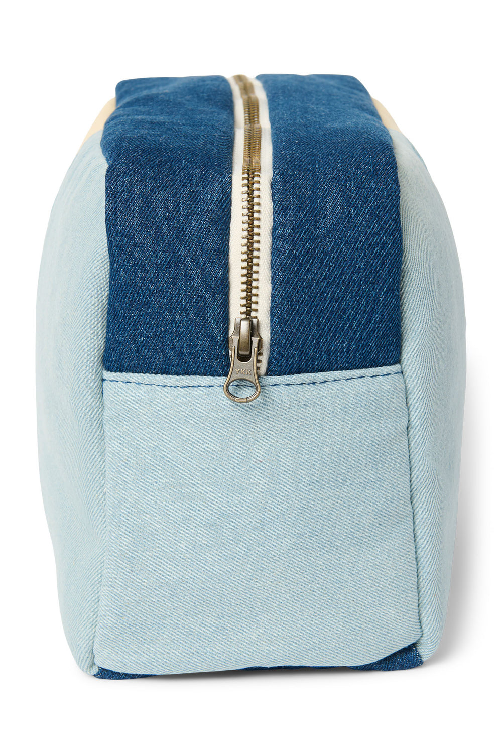 Denim Patchwork-Kosmetiktasche