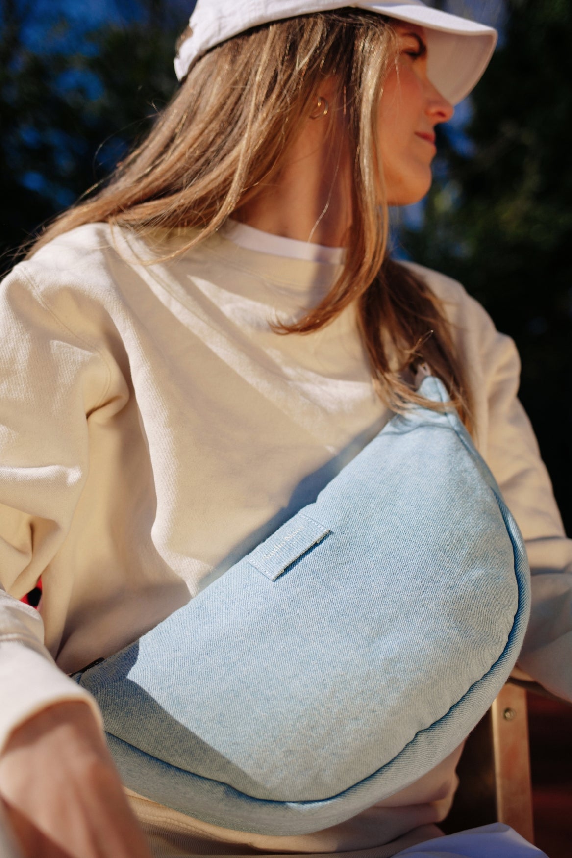 Denim Adult-Gürteltasche | Blaue
