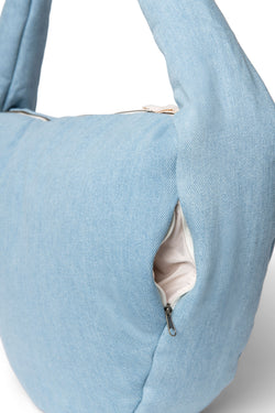Denim Solid Umhängetasche