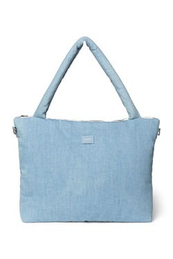 Denim Solid Wickeltasche