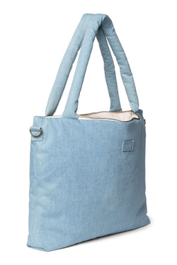 Denim Solid Wickeltasche