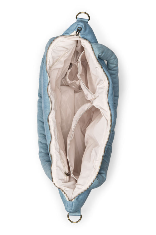 Denim-Wickeltasche | Blaue