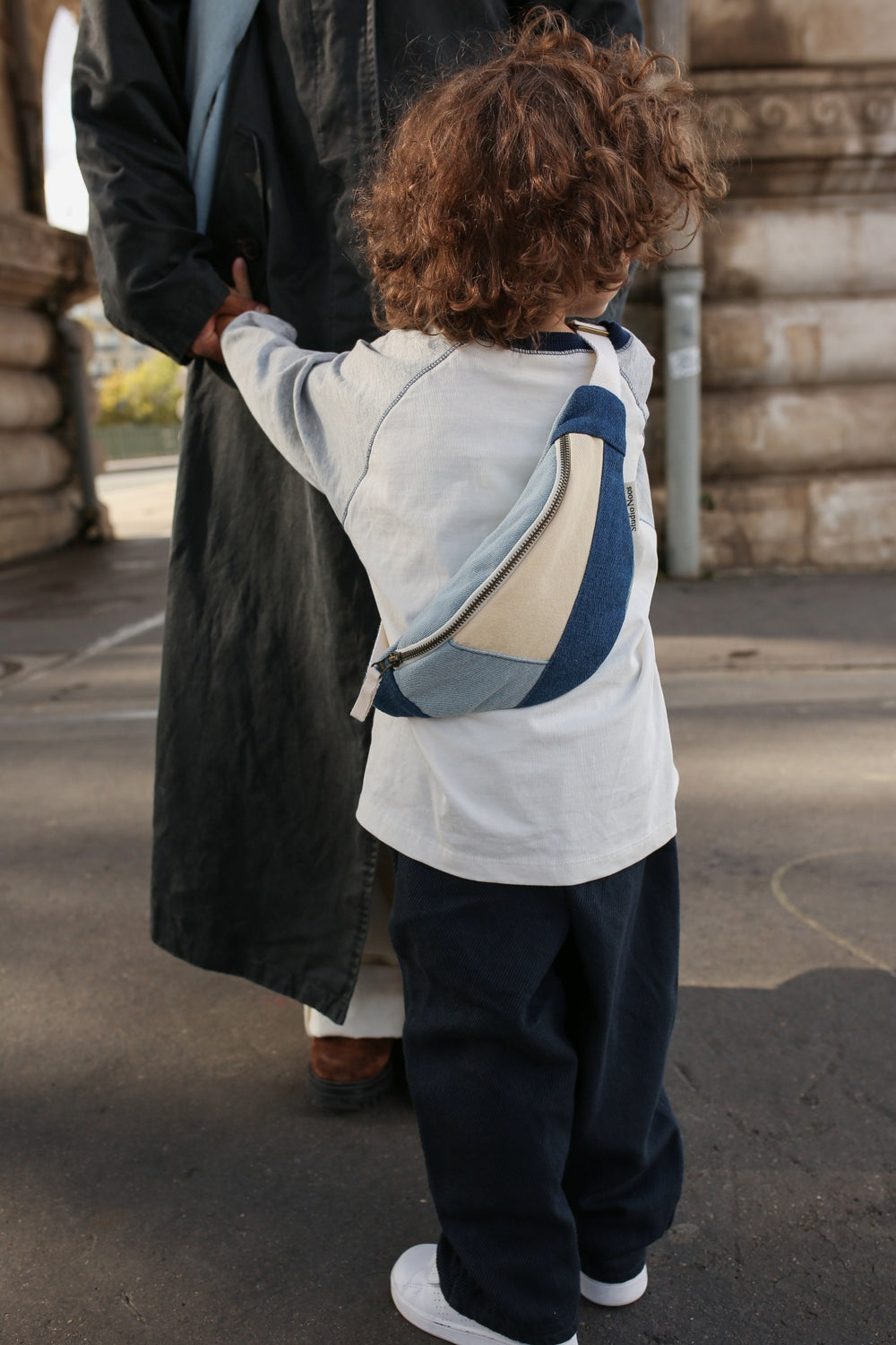 Patchwork Mini-Gürteltaschen | Denim