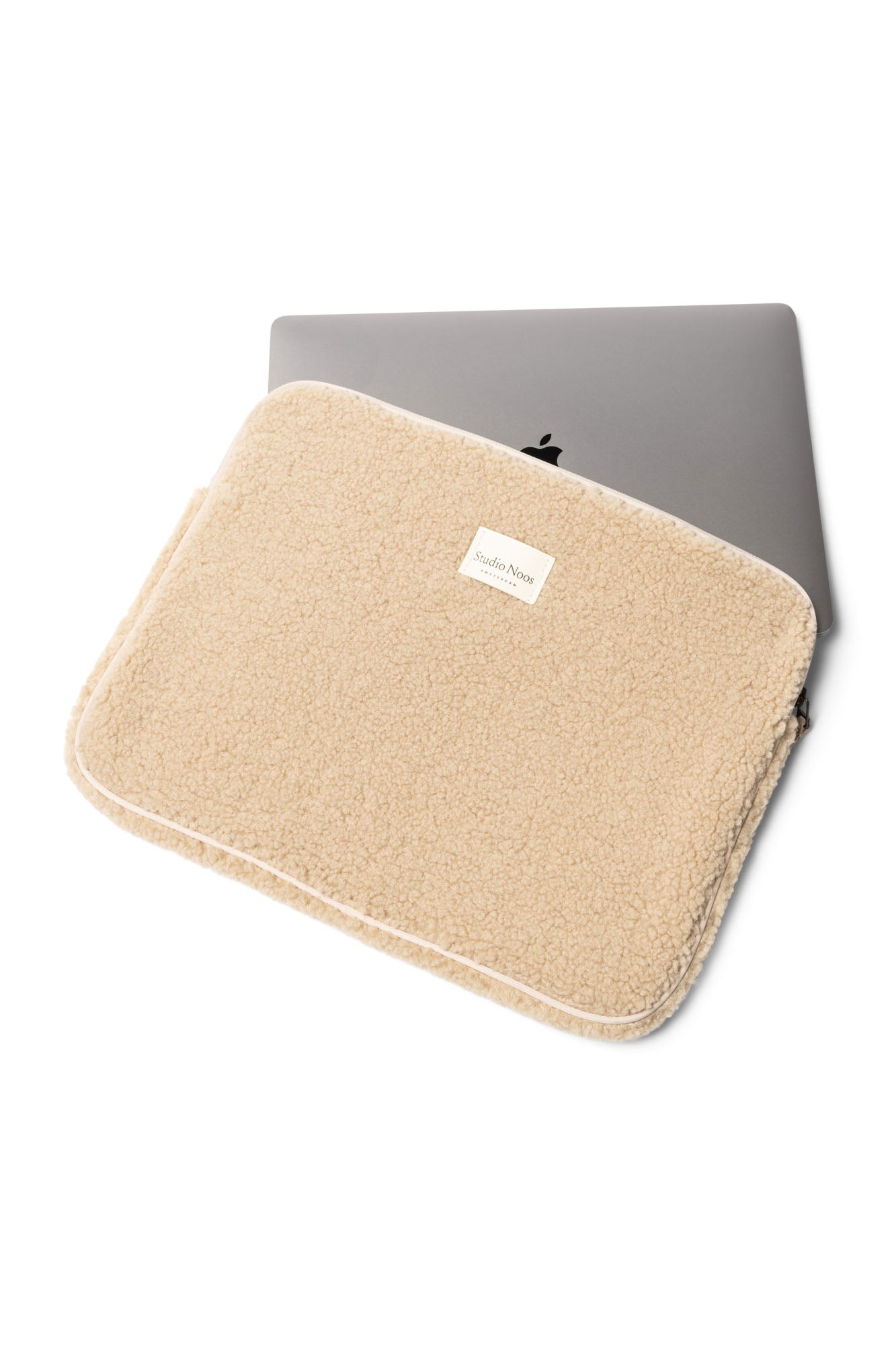 Ecru Teddy Laptop Sleeve | 15 INCH