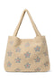 Teddy Mom Bag | Ecru Flower Heart