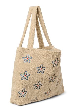 Teddy Mom-Bag | Ecru Flower Heart