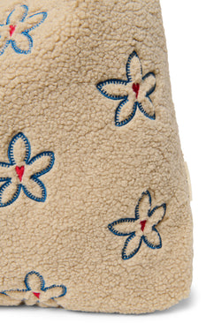 Teddy Mom Bag | Ecru Flower Heart