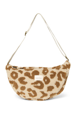 Beige Leopard Teddy erwachsen Umhängetasche 