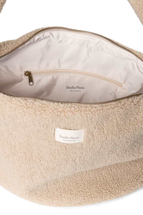 Teddy-Umhängetasche | Ecru