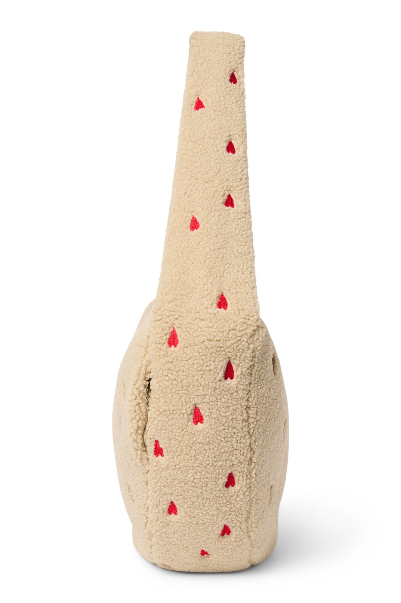 Ecru Hearts Teddy-Umhängetasche