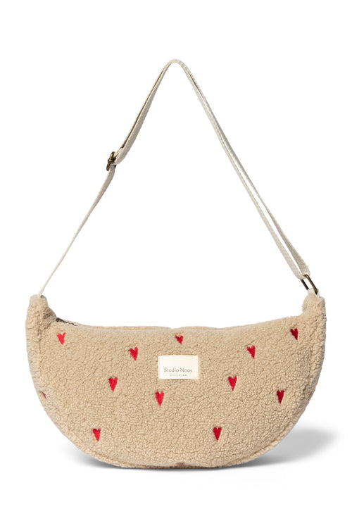 Teddy Hearts Adult-Gürteltasche | Ecru Hearts