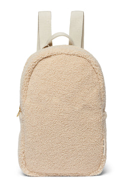 Wollweißer Teddy Mini-Rucksack