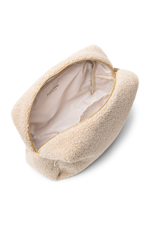 Teddy-Kosmetiktasche | Ecru