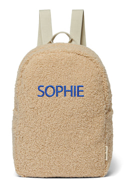 Wollweißer Teddy Mini-Rucksack