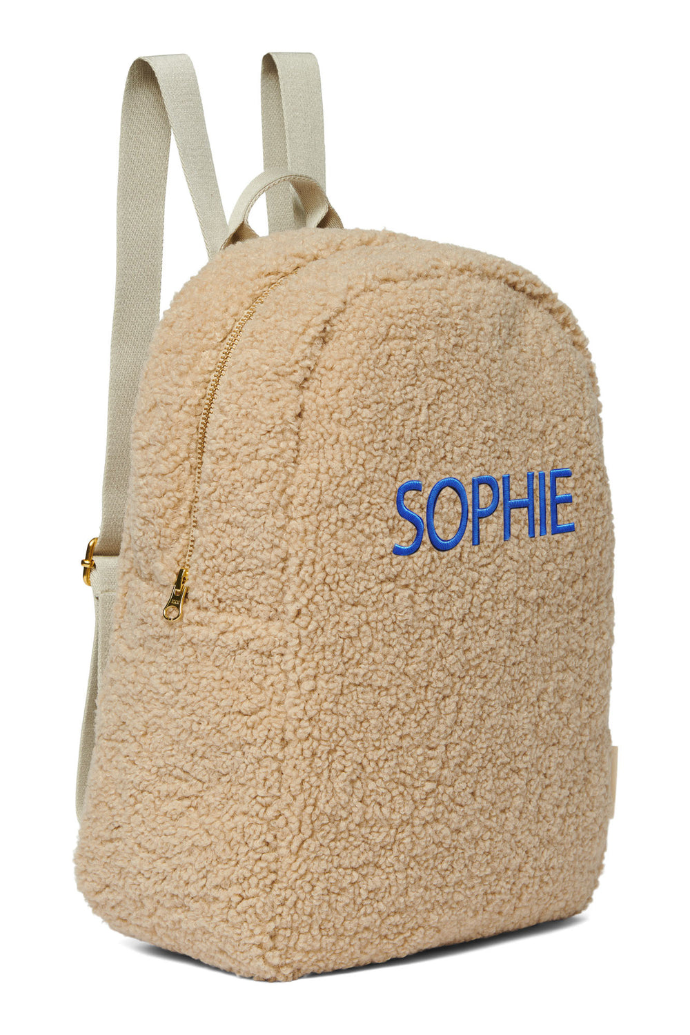 Wollweißer Teddy Mini-Rucksack