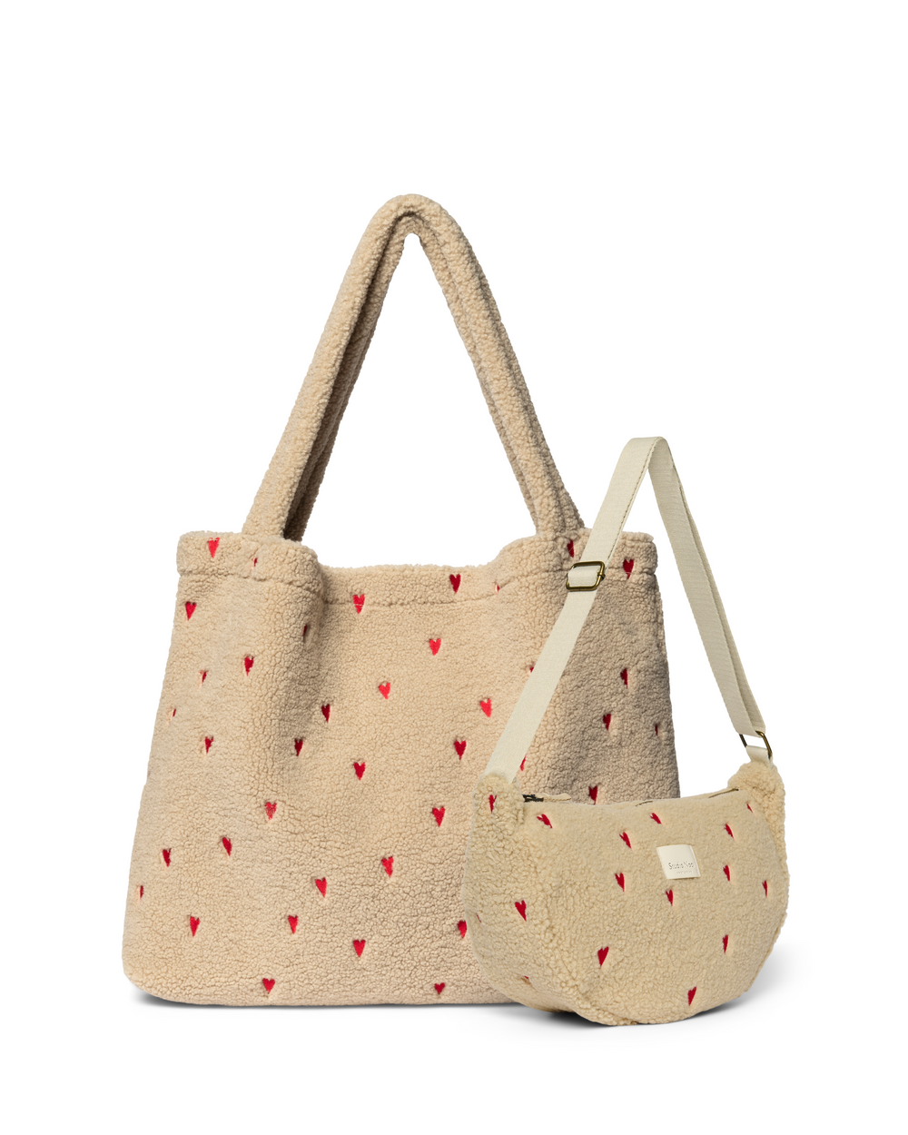 Essentials Teddy Geschenkset Ecru Herzen