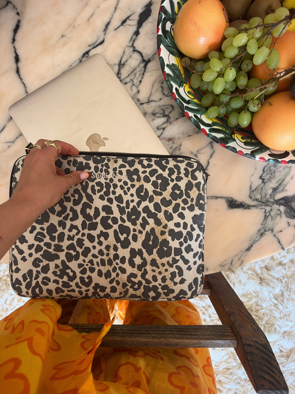 Weiche Baumwolle Leopard Laptop-Tasche | 13 ZOLL