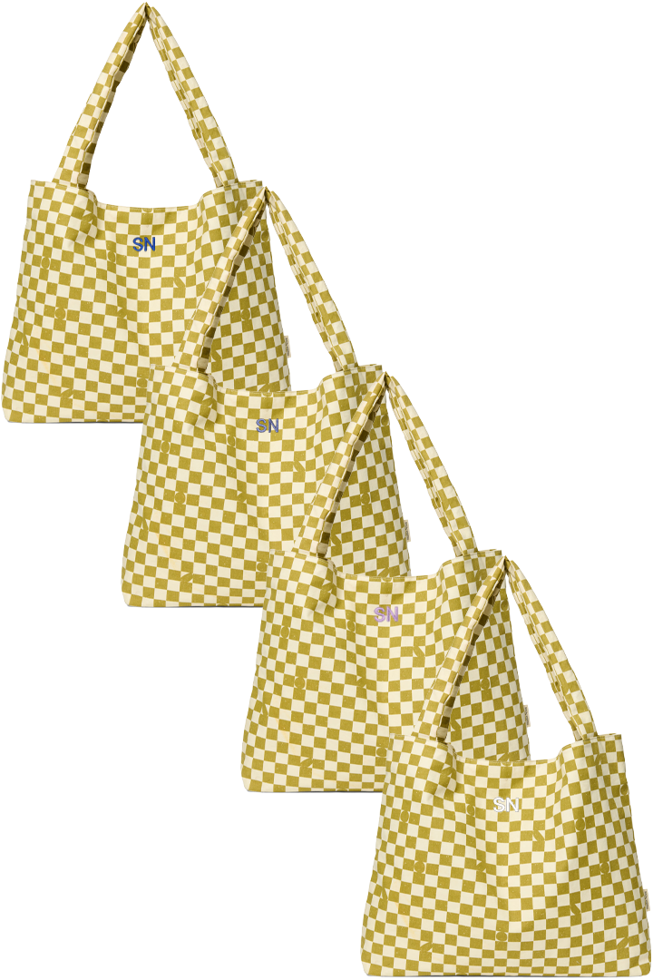 Checkered handbag sale