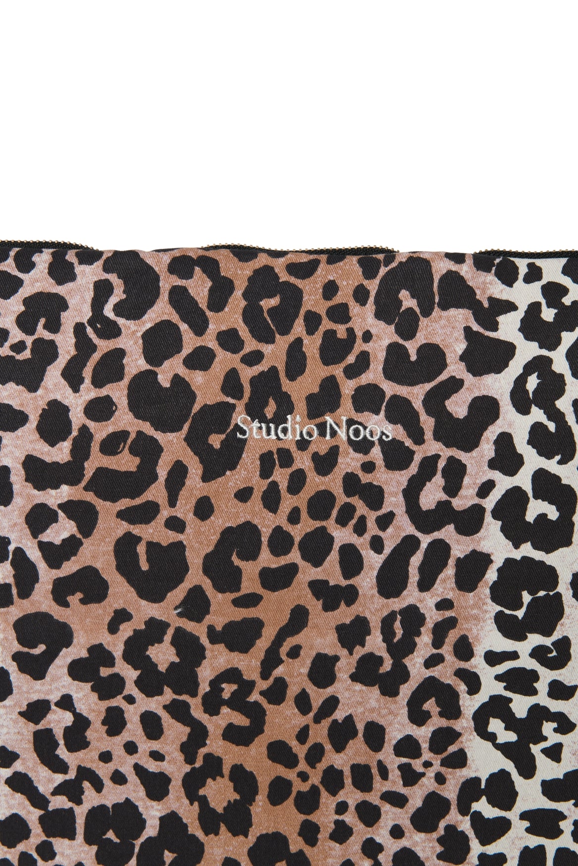 Weiche Wickeltasche aus Baumwolle | Haselnussbrauner Leopard
