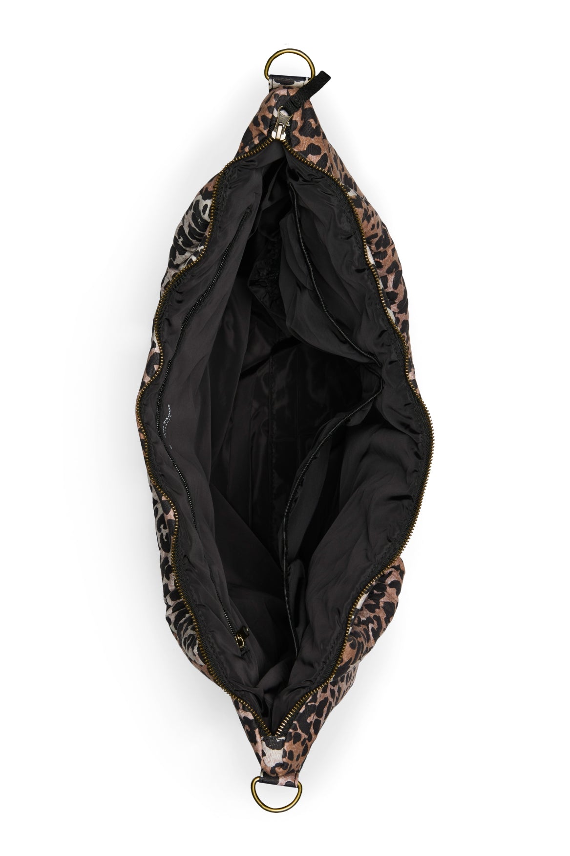 Weiche Wickeltasche aus Baumwolle | Haselnussbrauner Leopard