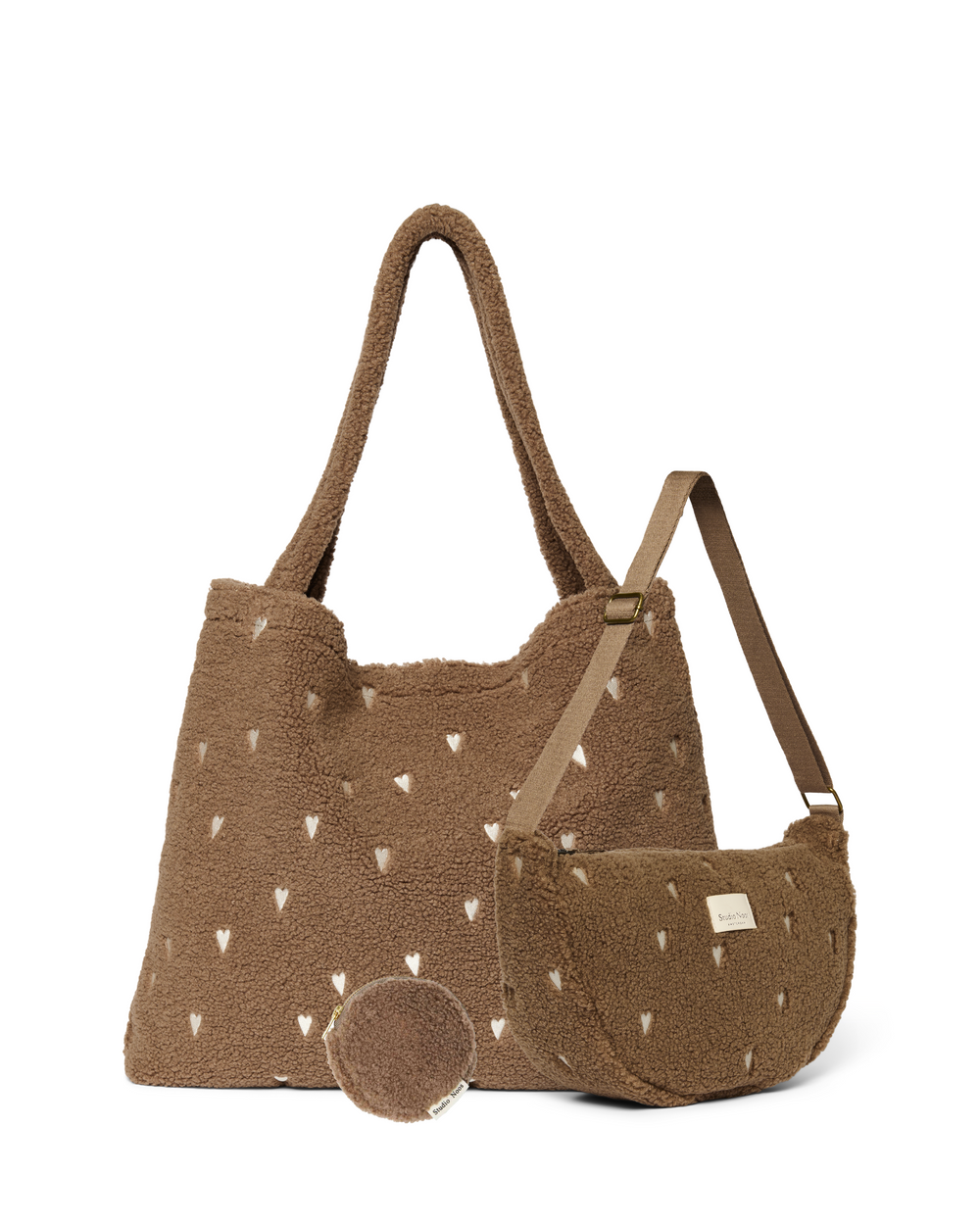 Essentials Teddy Geschenkset Braune Herzen