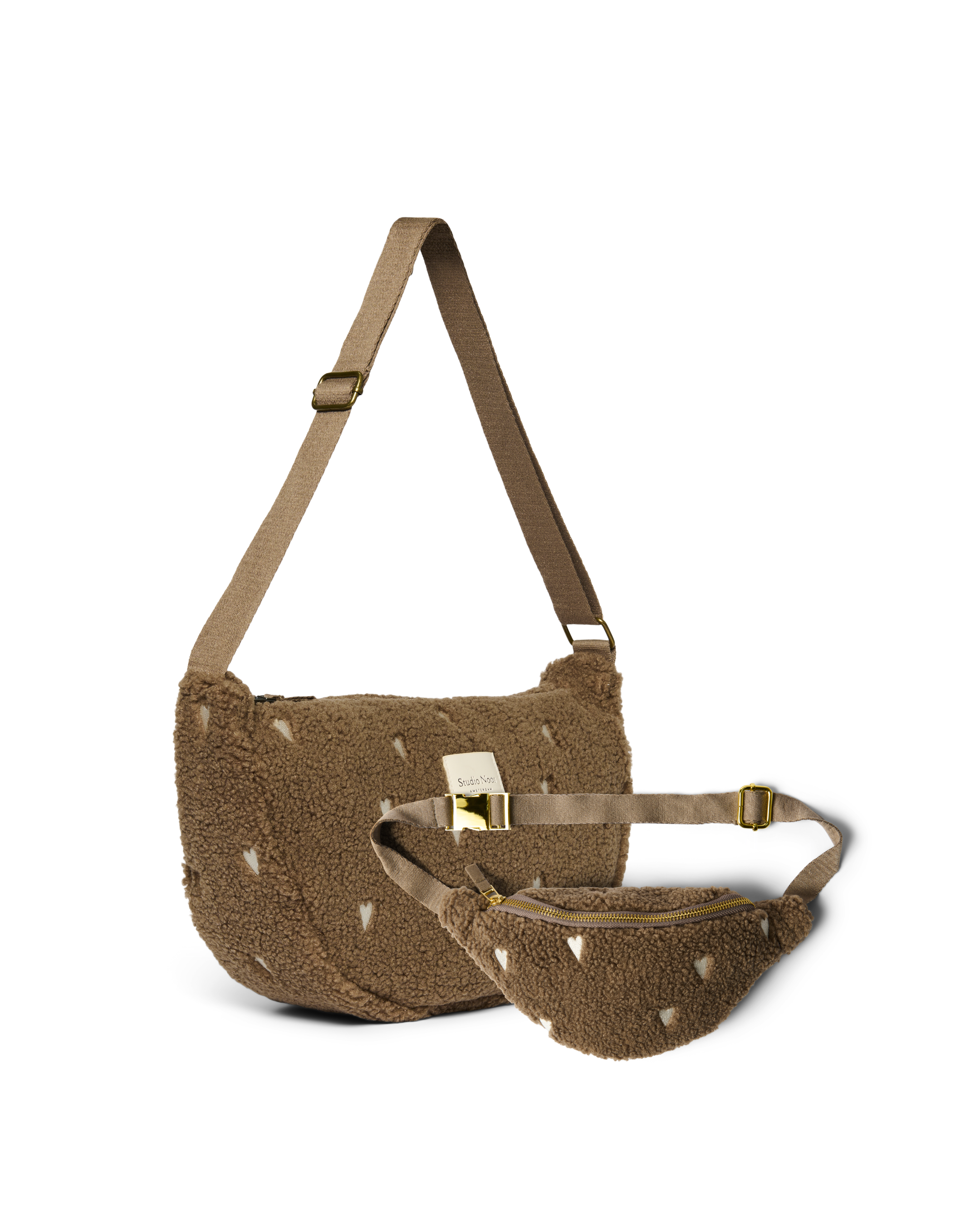 Brown Hearts Matching Teddy Geschenkset