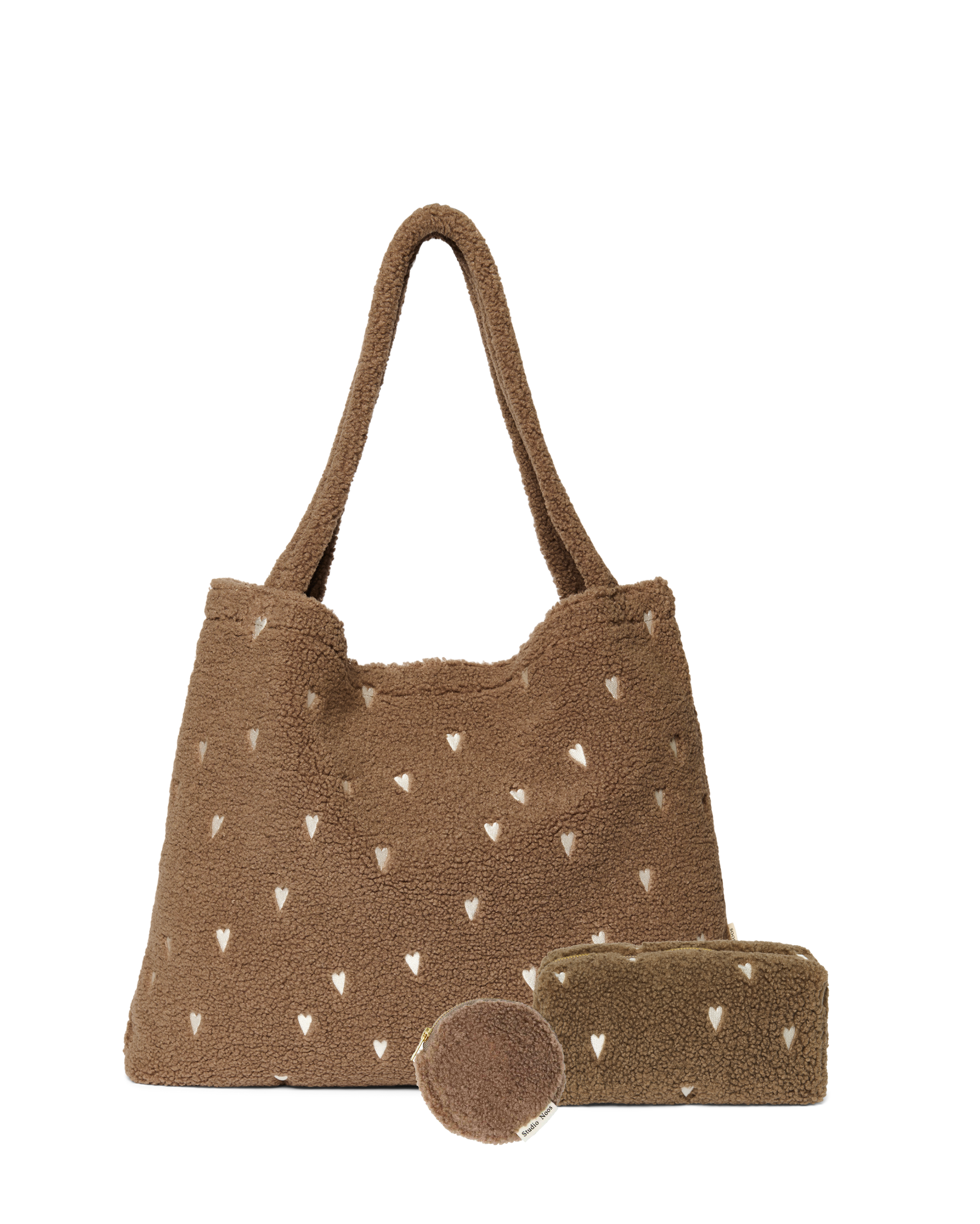 Classic Teddy Geschenkset Braune Herzen