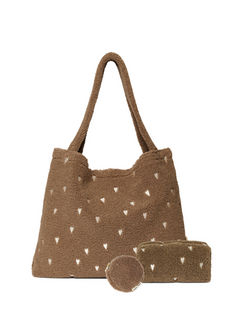 Classic Teddy Geschenkset Braune Herzen