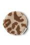 Beige Leoparden Teddy Portemonnaie