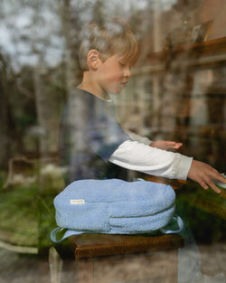 Light Blue Teddy Mini Backpack