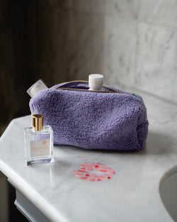 Lilac Teddy Pouch