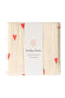 Wickeldecke Print Medium | Beige Hearts