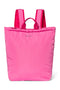 Pinke wattierter Maxi-Rucksack