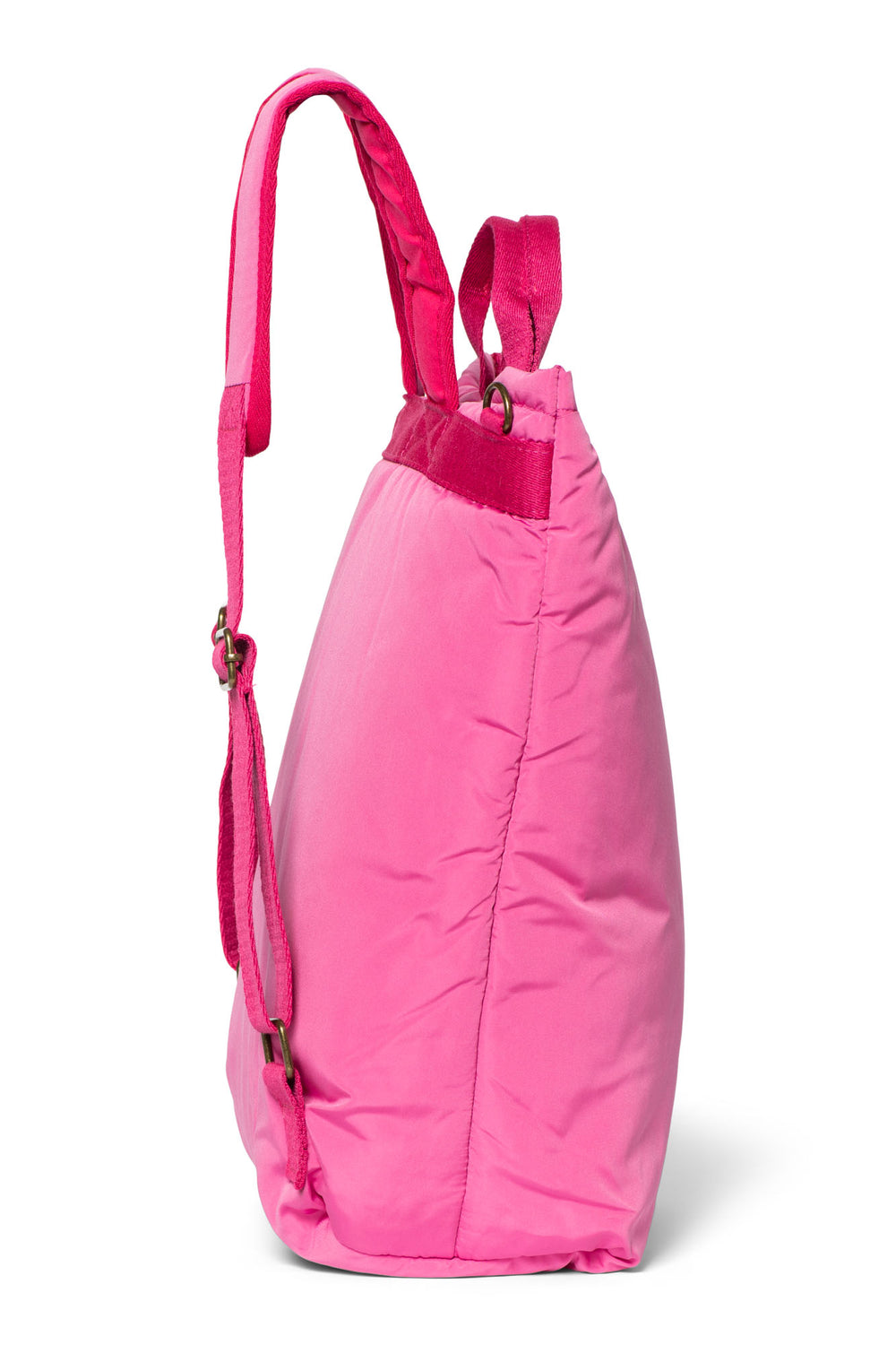 Pinke wattierter Maxi-Rucksack