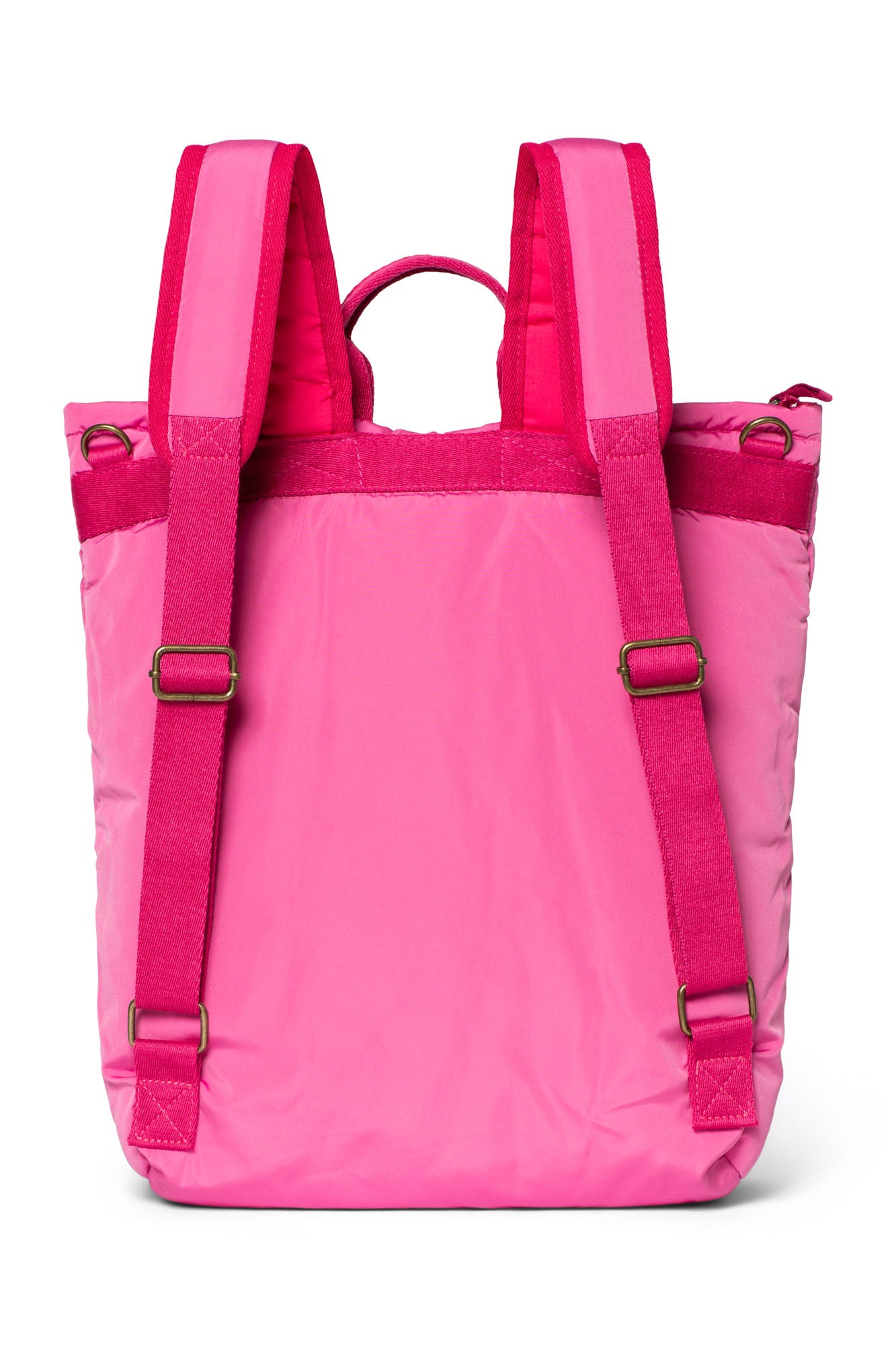 Pinke wattierter Maxi-Rucksack