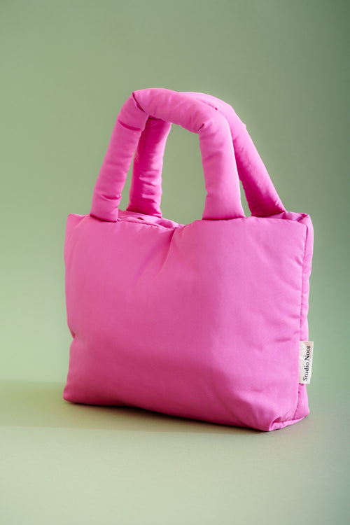 Pinke wattierte Mini-Handtasche